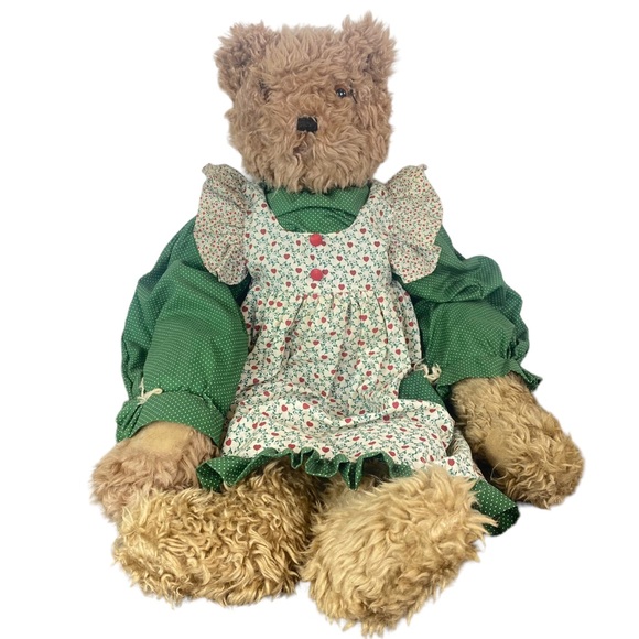 Vintage Tender Heart Treasures 1994 primitive style plush bear - Picture 1 of 7